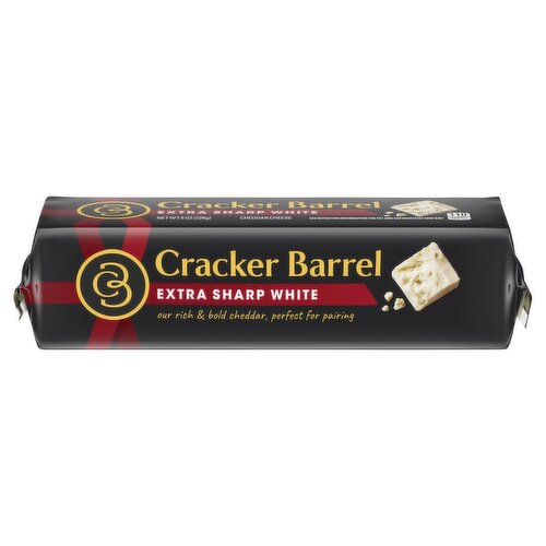 Cracker Barrel Extra Sharp White Cheddar Cheese, 8oz