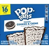 Pop-Tarts Frosted Cookies and Creme Toaster Pastries, Breakfast Foods, Shelf-Stable, 1 lb, 11 oz (16 Count)