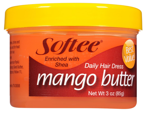 Softee Mango Shea Butter Daily Hair Dress, 3 Ounce Jar (1)