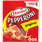 HORMEL Pepperoni, Pizza Topping, Gluten Free, Original, Refrigerated, 6 oz Plastic Resealable Package