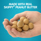 SKIPPY PB Bites Double Peanut Butter Snack, 6 oz Resealable Plastic Pouch