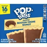 Pop-Tarts Frosted Boston Creme Donut Toaster Pastries, Breakfast Foods, Shelf-Stable,1 lb 11oz (16 Count)