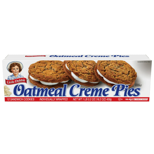 Little Debbie Family Pack Oatmeal Creme Pies, 16.2oz, 12 count