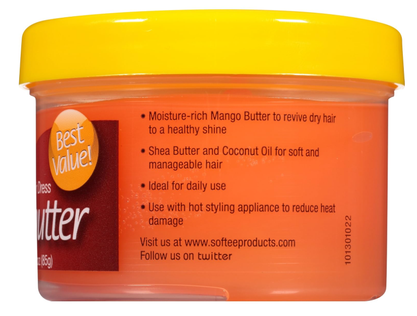 Softee Mango Shea Butter Daily Hair Dress, 3 Ounce Jar (1)