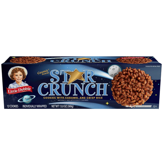 Little Debbie Star Crunch Cosmic Snacks, 13 oz (12 count)