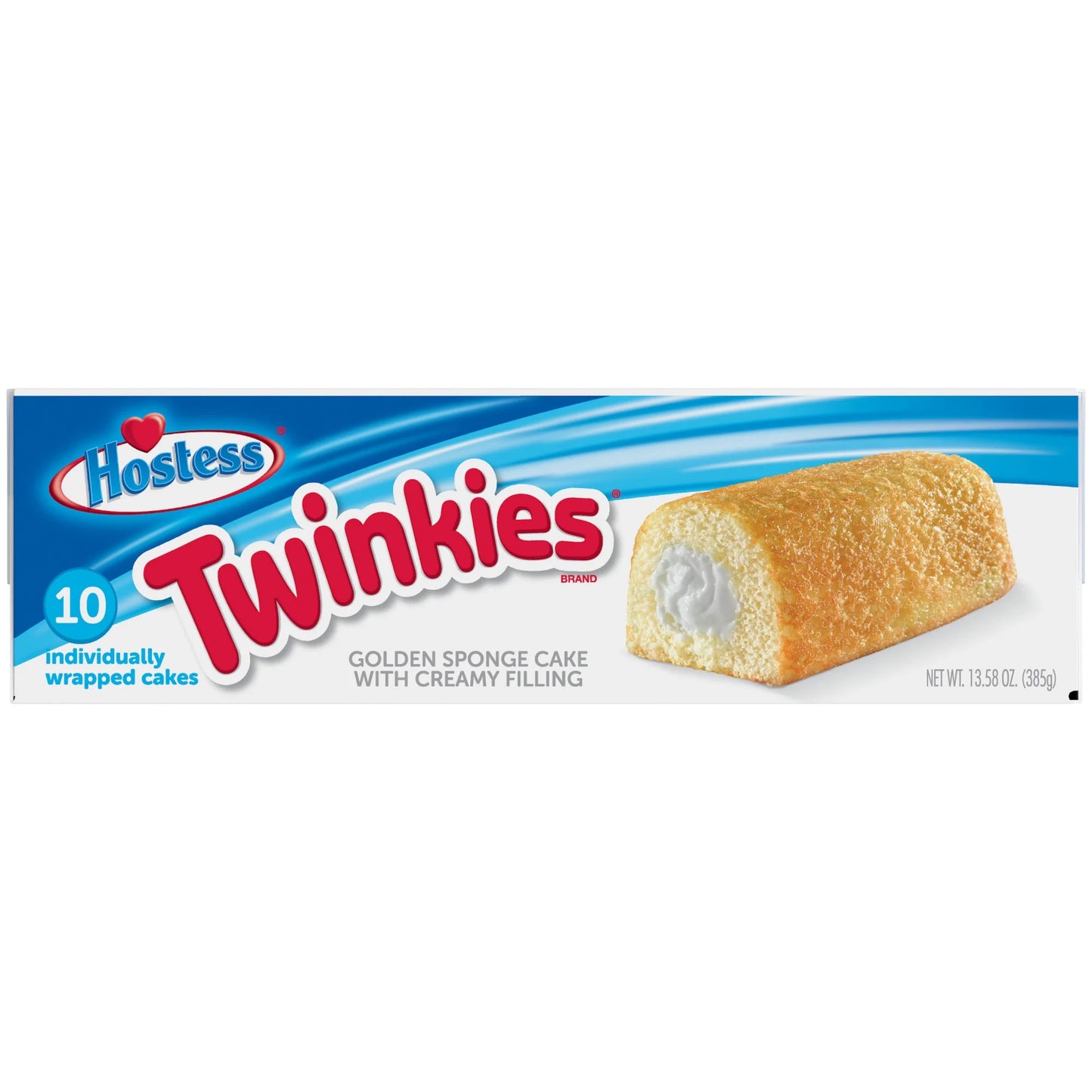 HOSTESS TWINKIES, Creamy Golden Sponge Cake, Individually Wrapped, 10 Count 13.58 oz