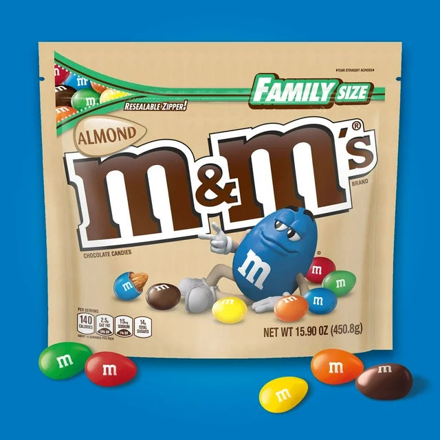 M&M's Almond Milk Chocolate Candy Family Size - 15 oz Bag