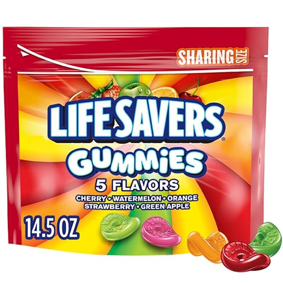 Life Savers 5 Flavors Gummy Candy, Sharing Size - 14oz Bag