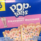 Pop-Tarts Frosted Strawberry Milkshake Toaster Pastries, Breakfast Foods, Shelf-Stable, 1 lb, 11 oz (16 Count)