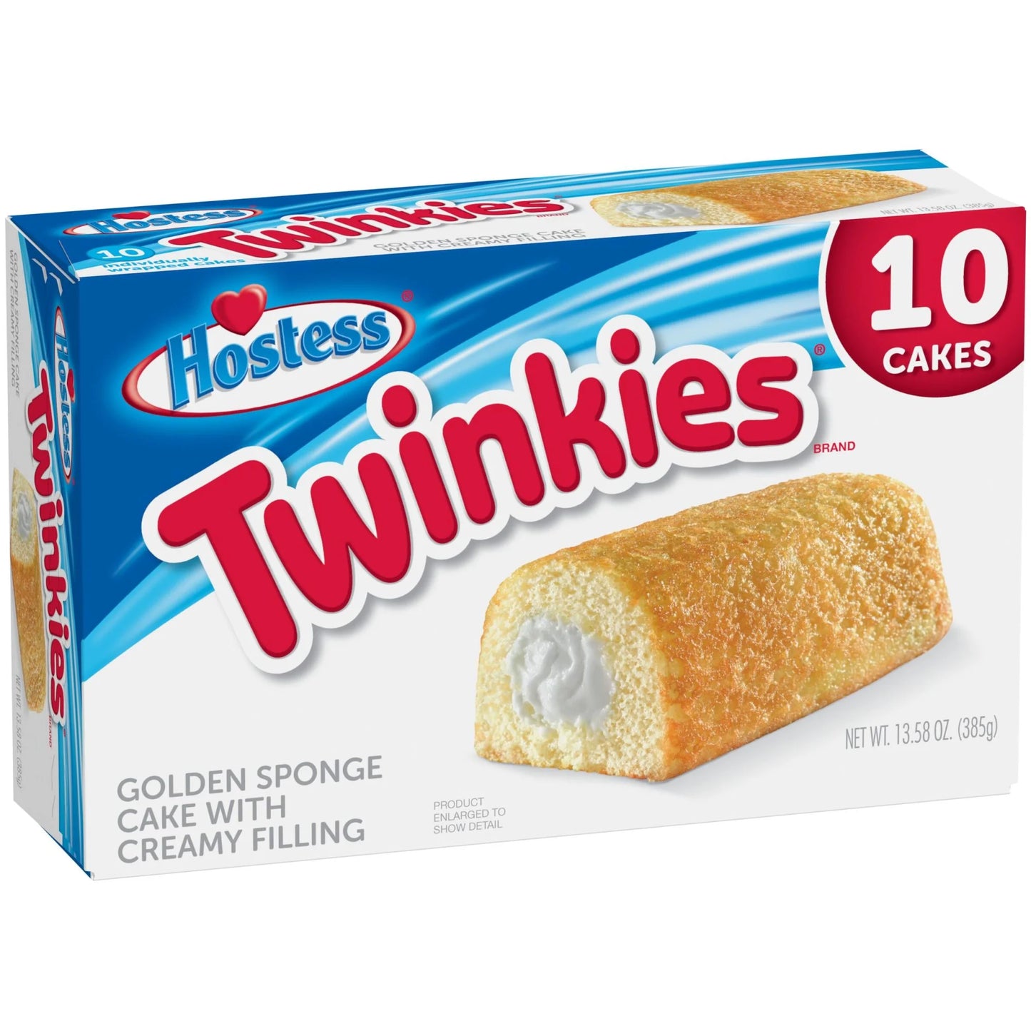 HOSTESS TWINKIES, Creamy Golden Sponge Cake, Individually Wrapped, 10 Count 13.58 oz