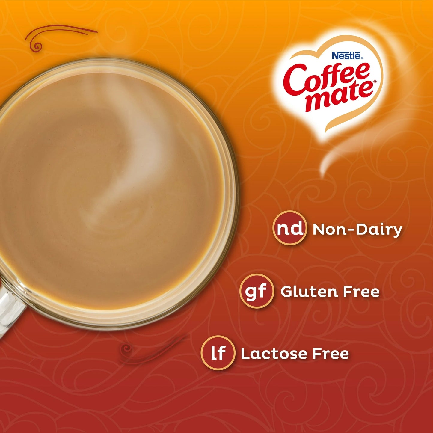 COFFEE MATE Caramel Latte Powder Coffee Creamer 15Oz. Canister | Non-dairy, Lactose Free Creamer