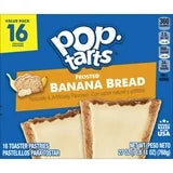 Pop-Tarts Frosted Banana Bread Toaster Pastries, Breakfast Foods, Shelf-Stable, 1lb. 11oz (16 Count)