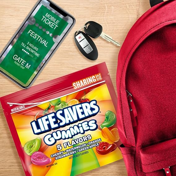 Life Savers 5 Flavors Gummy Candy, Sharing Size - 14oz Bag