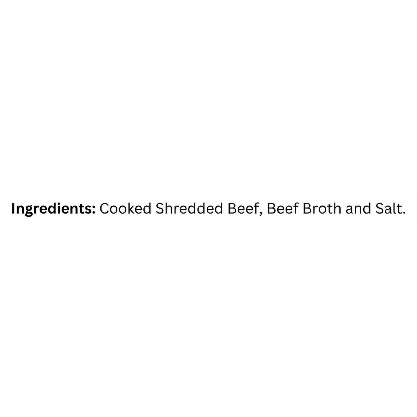 Hereford Fully Cooked Shredded Beef with Beef Broth, 7 oz (Shelf Stable)