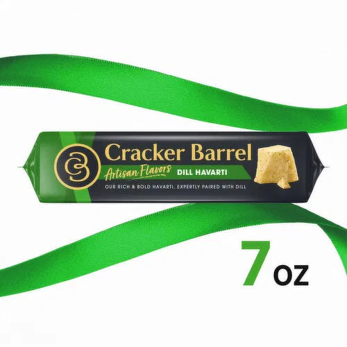 CRACKER BARREL NATURAL CHEESE CHUNK Dill Havarti 7oz