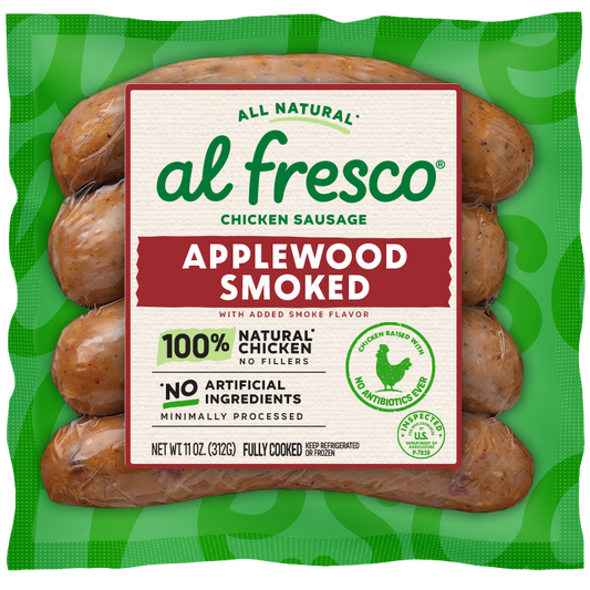 Al Fresco APPLEWOOD SMOKED Chicken Sausage,11 oz,4 count.