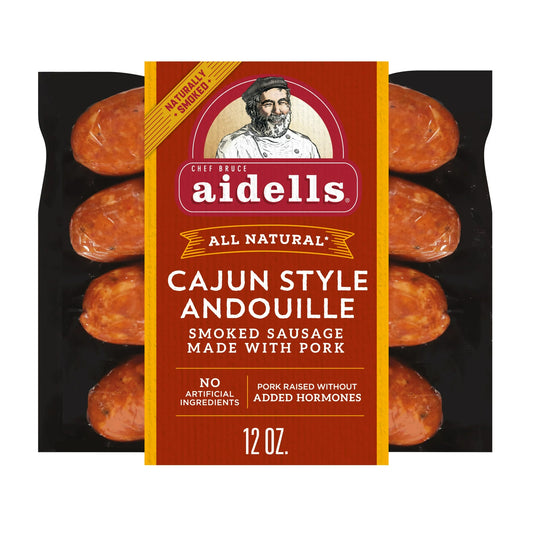 Aidells All Natural Cajun Style Andouille Smoked Pork Sausage Links, 4 Count