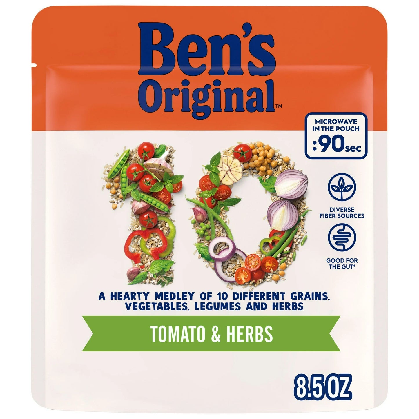 BEN'S ORIGINAL 10 Medley Tomato & Herbs - 8.5 oz Packaging may vary