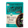 BeanVIVO Organics Baja Black Beans, Plant Based Protein, Microwavable, Gluten-Free, 10 oz Pouch