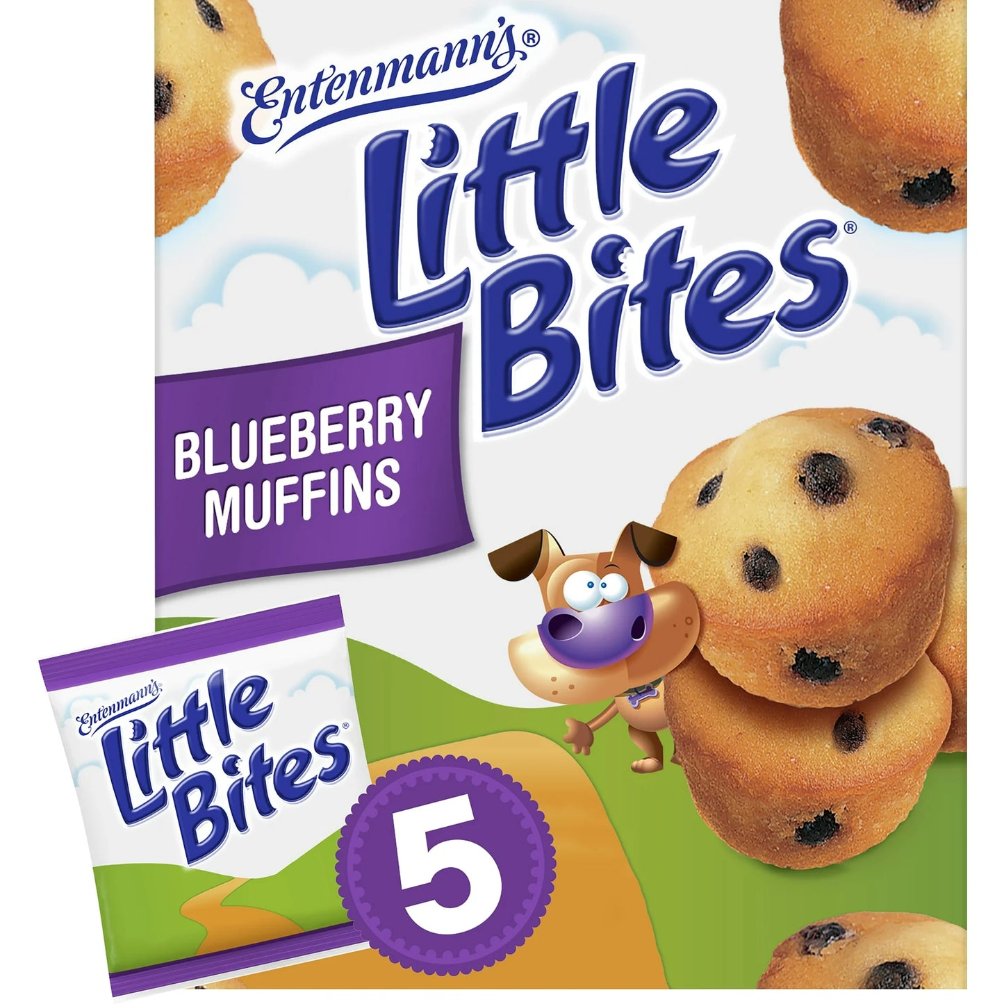 Little Bites Blueberry Muffins, 5 packs, Mini Muffins, 8.25 oz Box