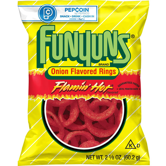 Funyuns Onion Flavored Rings Flamin' Hot 2.25 oz