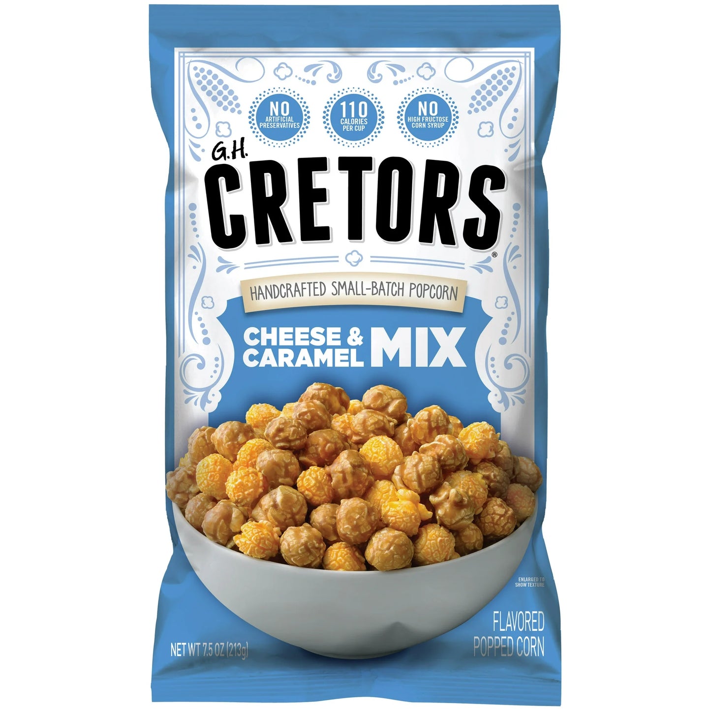 G.H. Cretors Handcrafted Small-Batch Popcorn Cheese & Caramel Mix, 7.5 oz