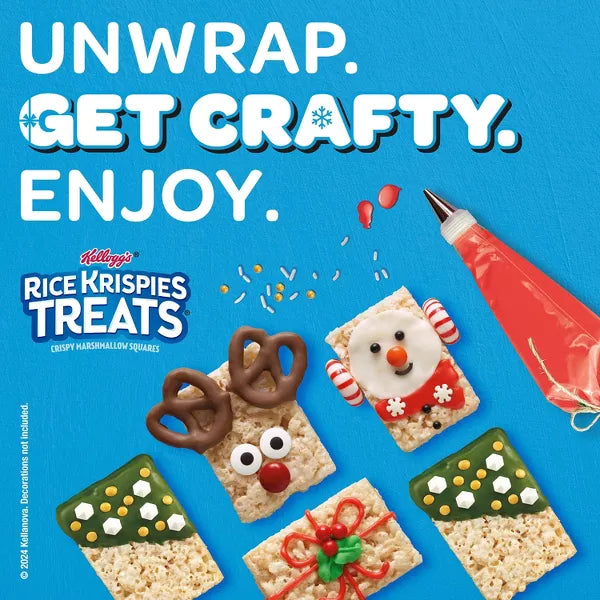 Rice Krispies Treats Original Chewy Crispy Marshmallow Squares, Ready-to-Eat, 12.4 oz, 16 Count