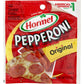 HORMEL Pepperoni, Pizza Topping, Gluten Free, Original, Refrigerated, 6 oz Plastic Resealable Package