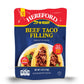 Hereford Fully Cooked Beef Taco Filling, Shelf Stable Pouch, 6 oz