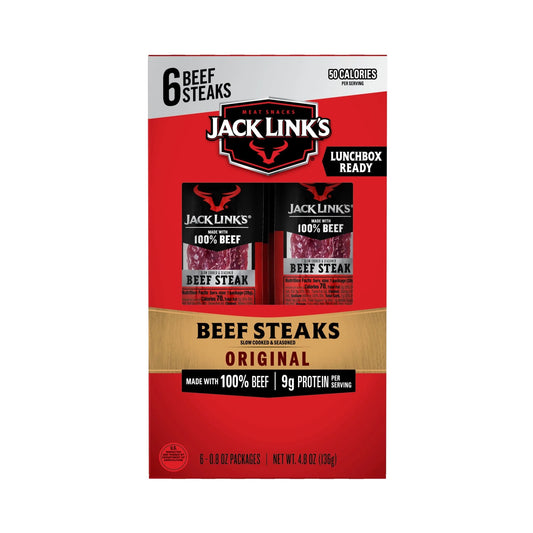 Jack Link's Original Beef Steak 6 pack 4.8oz.