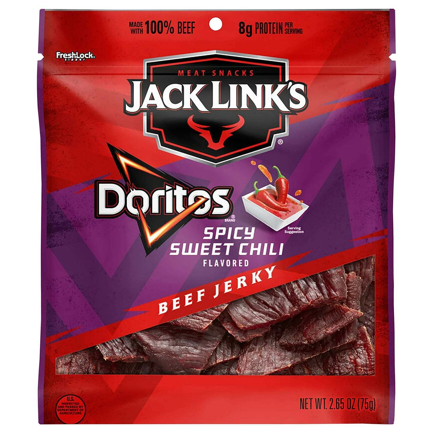 Jack Link’s Doritos Spicy Sweet Chili Flavored Beef Jerky, 2.65 oz