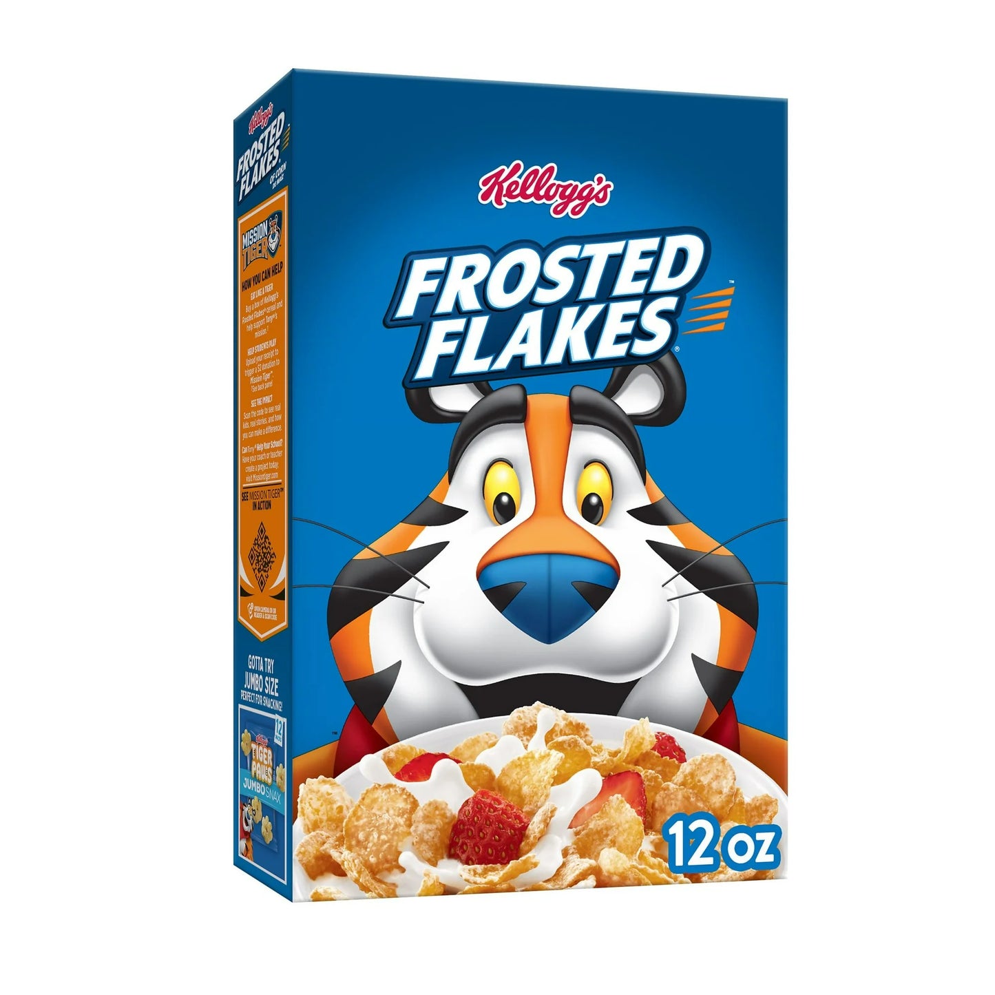 Kellogg's Frosted Flakes Breakfast Cereal, Kids Cereal, Family Breakfast, Original, 12oz Box (1 Box)