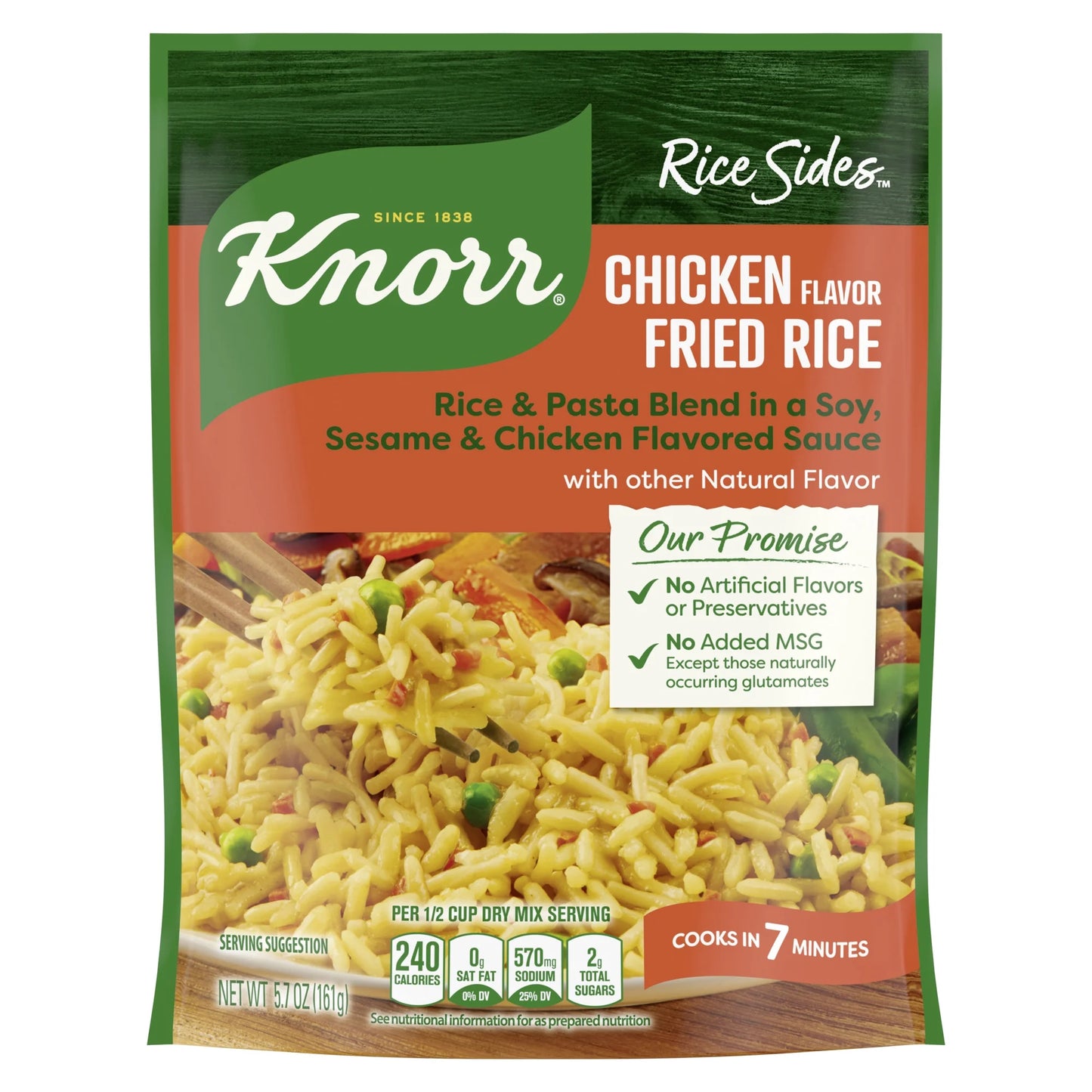 Knorr Asian Sides Rice Side Dish Chicken Fried Rice 5.7 oz