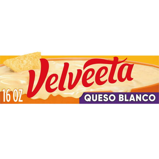 Velveeta Queso Blanco Melting Cheese Dip & Sauce, 16oz Block