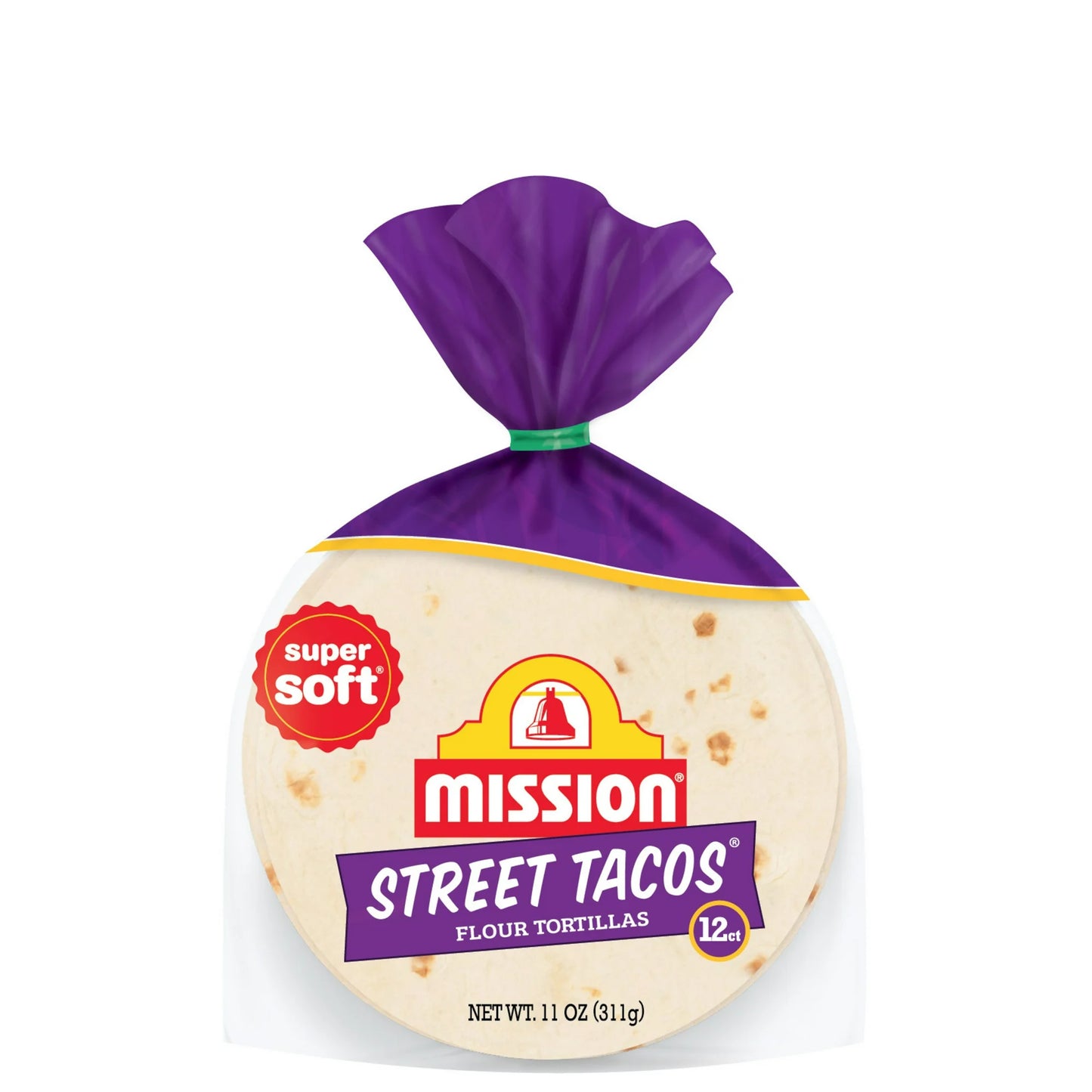 Mission Super Soft Flour Tortillas, Street Tacos Size, 11oz 12 Count