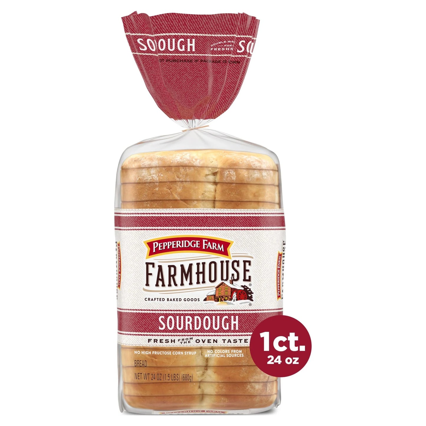 Pepperidge Farm Farmhouse Sourdough Bread, 24 oz Loaf