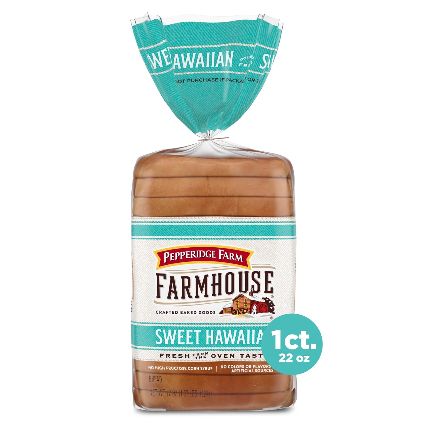 Pepperidge Farm Farmhouse Sweet Hawaiian Bread, 22 oz Loaf