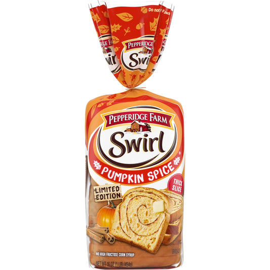 Pepperidge Farm Swirl Pumpkin Spice Breakfast Bread, 16 oz Loaf