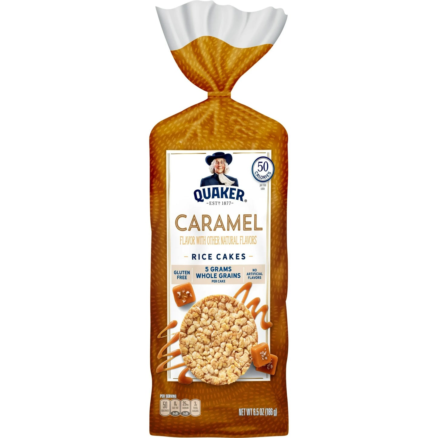 Quaker Gluten-Free Caramel Rice Cakes, 6.5 oz