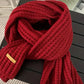 Solid Color Winter Knitted Scarves