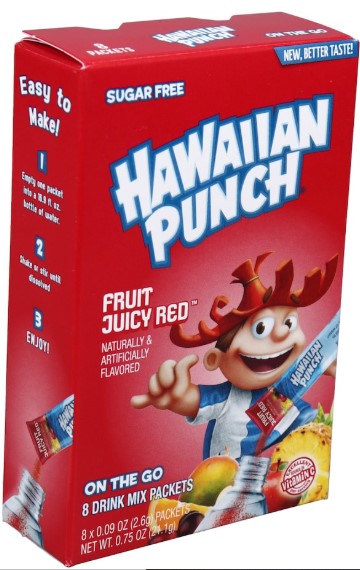 Hawaiian Punch Juicy Red, 0.75oz 8-ct. Packs