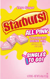 Starburst All Pink Strawberry Singles-To-Go Drink Mix Packets, 0.48oz 6-ct. Box