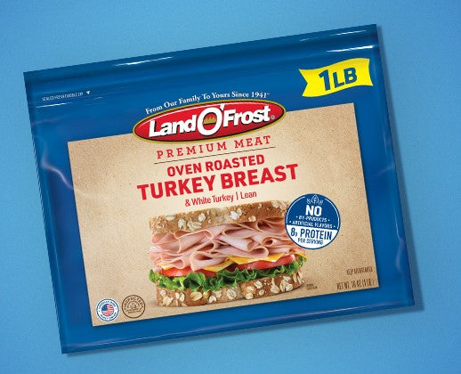 Land O frost Premium meat Oven Roasted Turkey Breast 1 LB