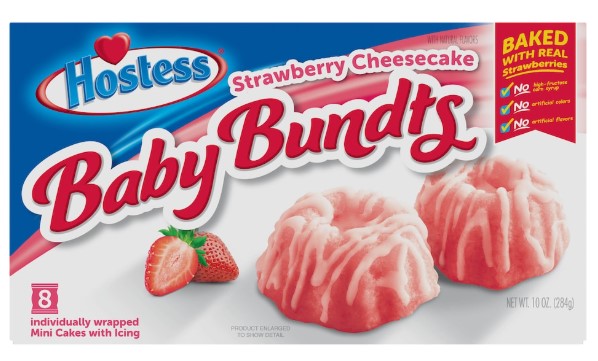 Hostess Strawberry Cheesecake Baby Bundt Cakes, 8-ct. Box, 10 oz