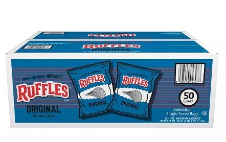 Ruffles Original Potato Chips, 2 oz., 50 pk.