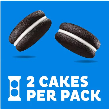 NABISKO Oreo cakesters Soft Snack Cakes, Snack Packs 2 ,per pk 18pks, 2 Lbs 6oz