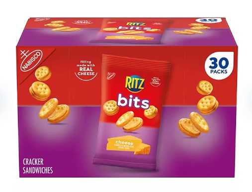 RITZ Bits Cheese Sandwich Crackers, 8 oz., 30 pk.