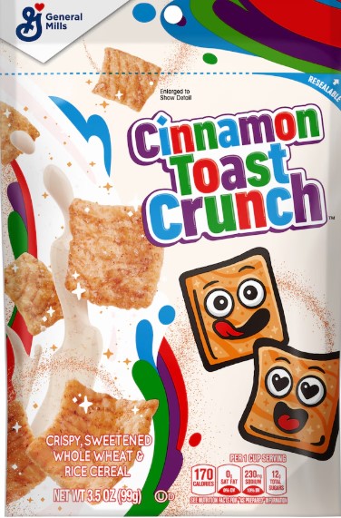 Cinnamon Toast Crunch Cereal, 3.5 oz.