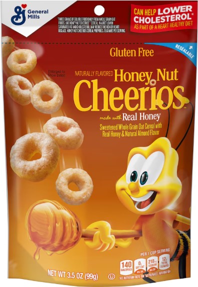 Honey Nut Cheerios Cereal, 3.5 oz.