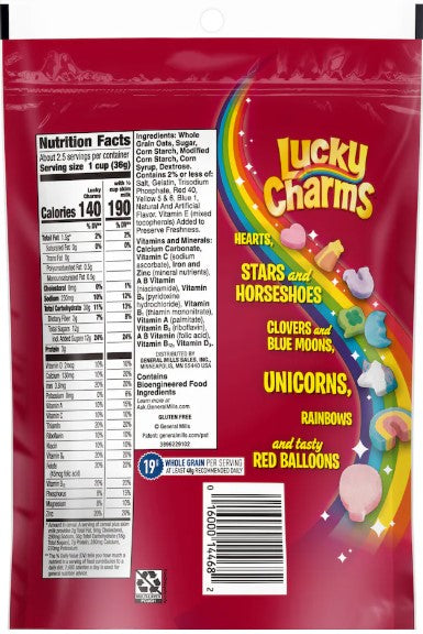 General Mills Lucky Charms Cereal, 3.5 oz.